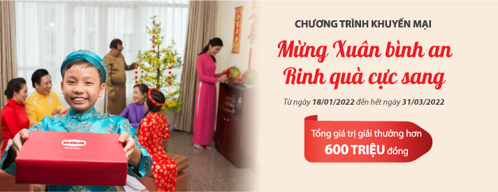 Dai-ichi Life Việt Nam triển khai chương trình khuyến mại Mừng Xuân bình an, Rinh quà cực sang với những giải thưởng vô cùng hấp dẫn có tổng trị giá trên 600 triệu đồng